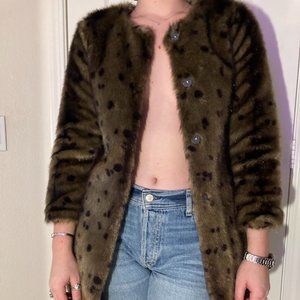 J CREW Fur Coat
